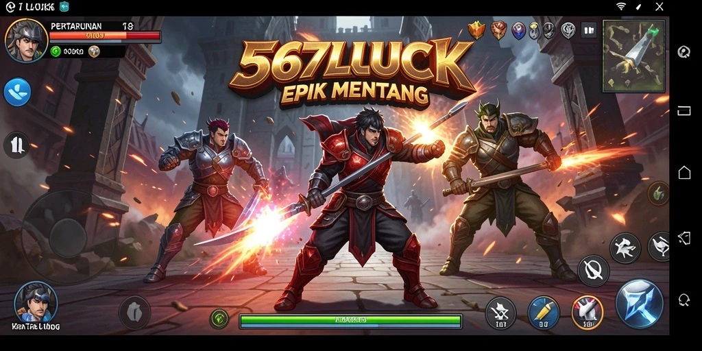 Tampilan gameplay menegangkan di 567LUCK dengan aksi seru.