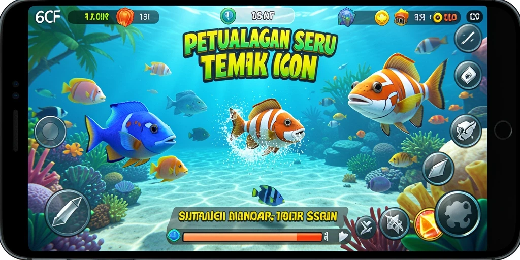 Screenshot 6CF menampilkan aksi seru gameplay Tembak Ikan.