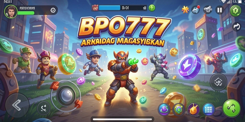 Tangkapan layar BPO777 menunjukkan momen seru dalam gameplay Arcade.