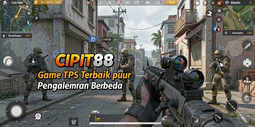 Tampilan gameplay epik dari game TPS CIPIT88 yang penuh aksi.
