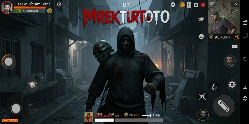 Screenshot menampilkan gameplay <strong>DIREKTURTOTO</strong> yang menegangkan dengan suasana Horror yang mencekam.