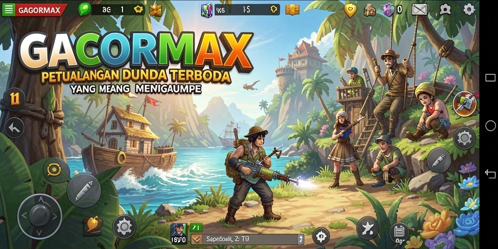 Tampilan permainan GACORMAX dengan grafik dunia terbuka yang memukau.