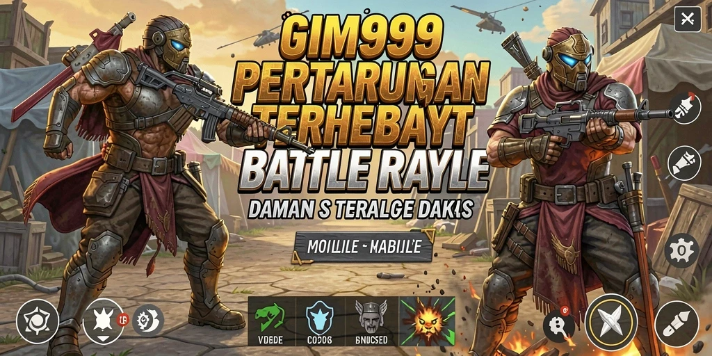 Gameplay seru GIM999 dalam pertarungan Battle Royale.