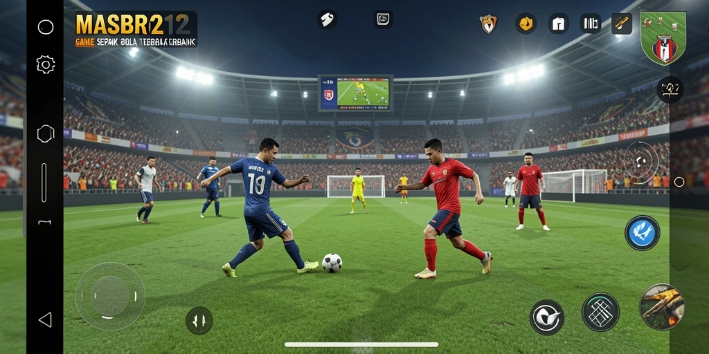 Tampilan gameplay dinamis dan mendebarkan dari MASBRO12.