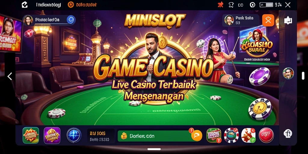 Gameplay Live Casino yang mendebarkan dan interaktif di MINISLOT.