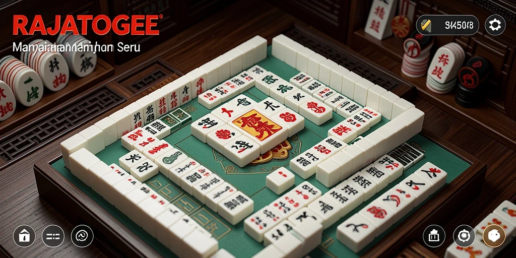Screenshot gameplay RAJATOGEL yang menunjukkan keseruan bermain Mahjong.