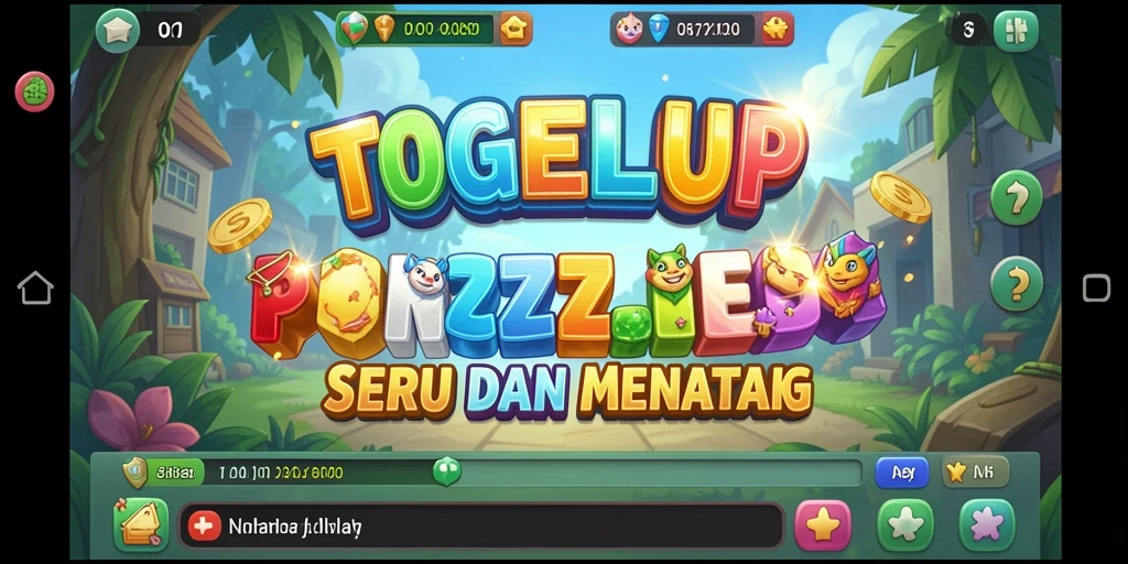 Screenshot gameplay TOGELUP menampilkan teka-teki yang menantang.