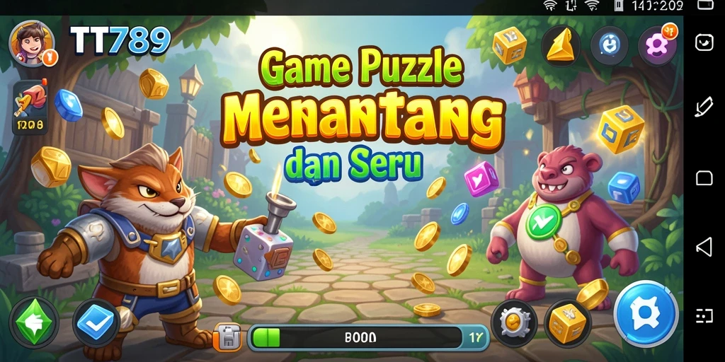 Screenshot gameplay dari TT789 menampilkan tantangan Puzzle yang menarik.